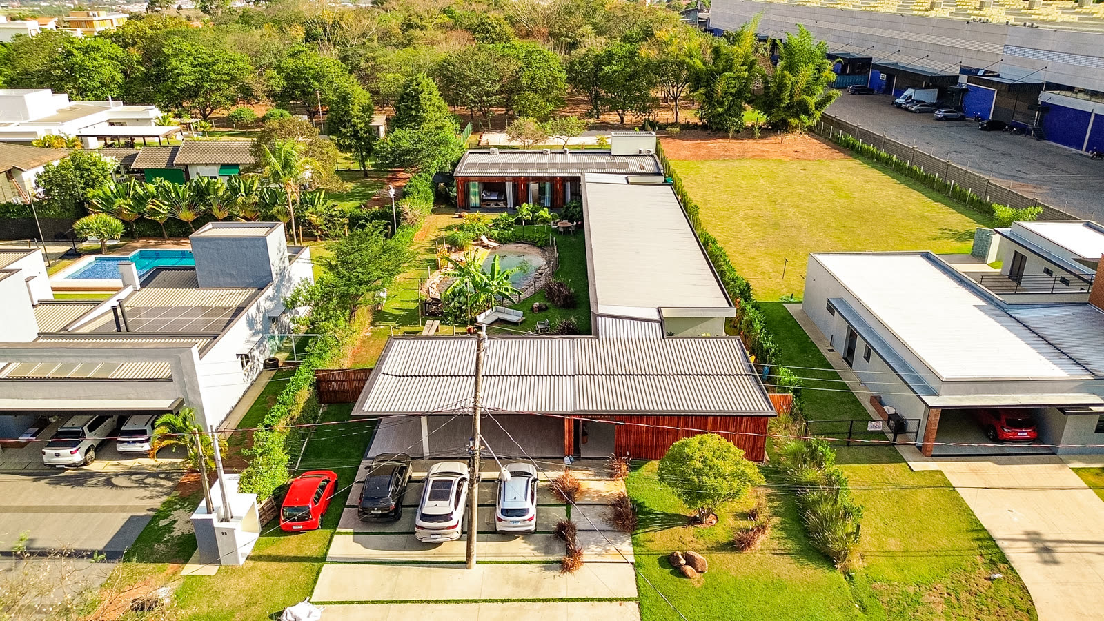 Actual aerial view of the house layout